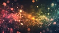 Abstract Network Connection Structure With Glowing Nodes Royalty Free Stock Photo