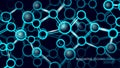 Abstract network connections background. Shiny nodes link with lines. Perfect for science, technology, or medical