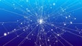 Abstract Network Connections on a Blue Gradient Background (525) photo Royalty Free Stock Photo