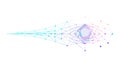 Abstract Network Connections Digital Technology Data Flow, vector design Generative AI Royalty Free Stock Photo