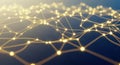 Abstract network connections glowing lights global digital futuristic connections data flow Royalty Free Stock Photo