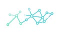 Abstract Network Connections Lines Icon, Technology and Data, vector design Generative AI Royalty Free Stock Photo