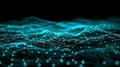 Abstract Network Data Connection Visualization, Tech Background Royalty Free Stock Photo