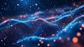 Abstract network data visualization background for technology and science concepts design Royalty Free Stock Photo