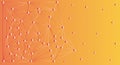 Abstract Network Design with Gradient Orange Background, A dynamic abstract design showcasing a web of interconnected node. Royalty Free Stock Photo