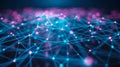Abstract Network Mesh With Connected Dots - Data Visualization, Blockchain, Technology Background Royalty Free Stock Photo