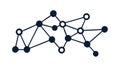 Abstract Network Nodes: Digital Connections Data Flow, vector design Generative AI Royalty Free Stock Photo