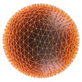 Abstract network on sphere Royalty Free Stock Photo