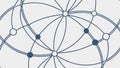 Abstract Network Structure with Connecting Nodes, vector design Generative AI Royalty Free Stock Photo