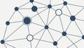 Abstract Network Structure, Digital Connectivity, vector design Generative AI Royalty Free Stock Photo
