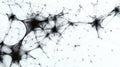 Abstract network structure forming interconnected nodes and lines Royalty Free Stock Photo