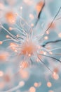 Abstract Network Structure. Interconnected Neural System. Complex Connections. Artificial Intelligence Concept. Glowing Node Royalty Free Stock Photo