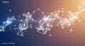 Abstract Network of White Dots and Lines on a Gradient Background connection data Royalty Free Stock Photo