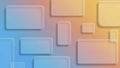 Abstract Neumorphism Background with Soft Gradient Colors and Rounded Rectangles Royalty Free Stock Photo