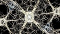Abstract Neural Network Background with Glowing Connections Royalty Free Stock Photo