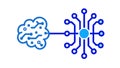 Abstract Neural Network Brain Icon, Data Processing, Artificial Mind, vector design Generative AI Royalty Free Stock Photo