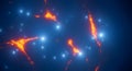 Abstract Neural Network or Cellular Structure Royalty Free Stock Photo