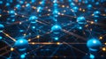 Abstract Neural Network Connection - AI Data Structure Concept Royalty Free Stock Photo