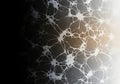 Abstract neural network pattern with gradient light and dark tones flowing across Royalty Free Stock Photo