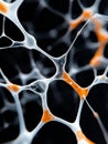 Abstract Neural Network Structure Intricate web connection nodes flow energy Symbolizing complex systems communication Royalty Free Stock Photo