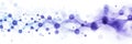 Abstract neural network visualization with interconnected nodes and flowing lines in shades of blue and purple