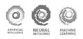 Abstract Neural networks logo company