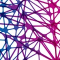 Abstract neuron net background, graphic design digital