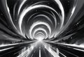 Abstract new age space background - intergalactic highway, space travel Royalty Free Stock Photo