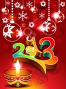 Abstract new year background with deepak Royalty Free Stock Photo