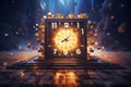 Abstract New Years countdown concept with