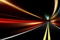 Abstract night acceleration speed motion Royalty Free Stock Photo