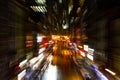 Abstract Night Lights in NYC Royalty Free Stock Photo