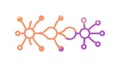 Abstract Node Network for Data Connectivity Icon, vector design Generative AI Royalty Free Stock Photo