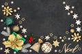 Abstract Noel Background Border Giving Concept