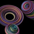 abstract non-ai concentric circular illustration background screen saver