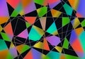 abstract non-ai geometric gradient polygon pattern illustration background screen saver