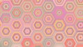 Abstract non-ai random hexagonal pattern wallpaper background illustration Royalty Free Stock Photo