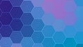 Abstract non-ai random hexagonal pattern wallpaper background illustration Royalty Free Stock Photo