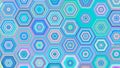 Abstract non-ai random hexagonal pattern wallpaper background illustration Royalty Free Stock Photo