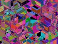 abstract non-ai random overlapping rectangles effect graphic illustration