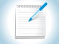 Abstract notepad icon Royalty Free Stock Photo