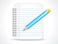 Abstract notepad icon Royalty Free Stock Photo