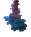 Abstract object of paint splash. Color cloud of ink in water Royalty Free Stock Photo