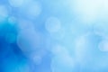 Abstract ocean blue bokeh background. Royalty Free Stock Photo