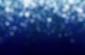 Abstract ocean blue bokeh background. Royalty Free Stock Photo