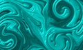 Abstract Ocean Green Color Marinate Painting Color Thick Waves Background Wallpaper. Royalty Free Stock Photo