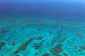 Abstract Ocean Photo of Islands in the Caribbean from Above