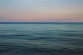 ocean seascape with blurred panning motion Royalty Free Stock Photo