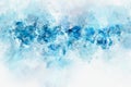 Abstract ocean watercolor background for textures or backgrounds. Beautiful blue paint. Water blue and sea wave moderm art Royalty Free Stock Photo