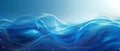 Abstract Ocean Wave Background In Shades Of Blue With Copy Space Royalty Free Stock Photo